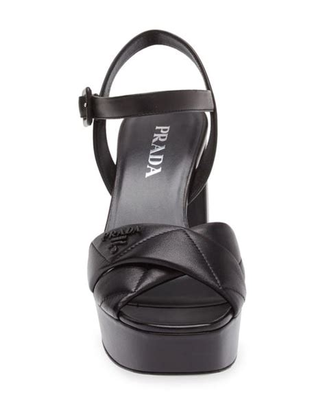 prada dress sandals black|prada diagram platform sandal.